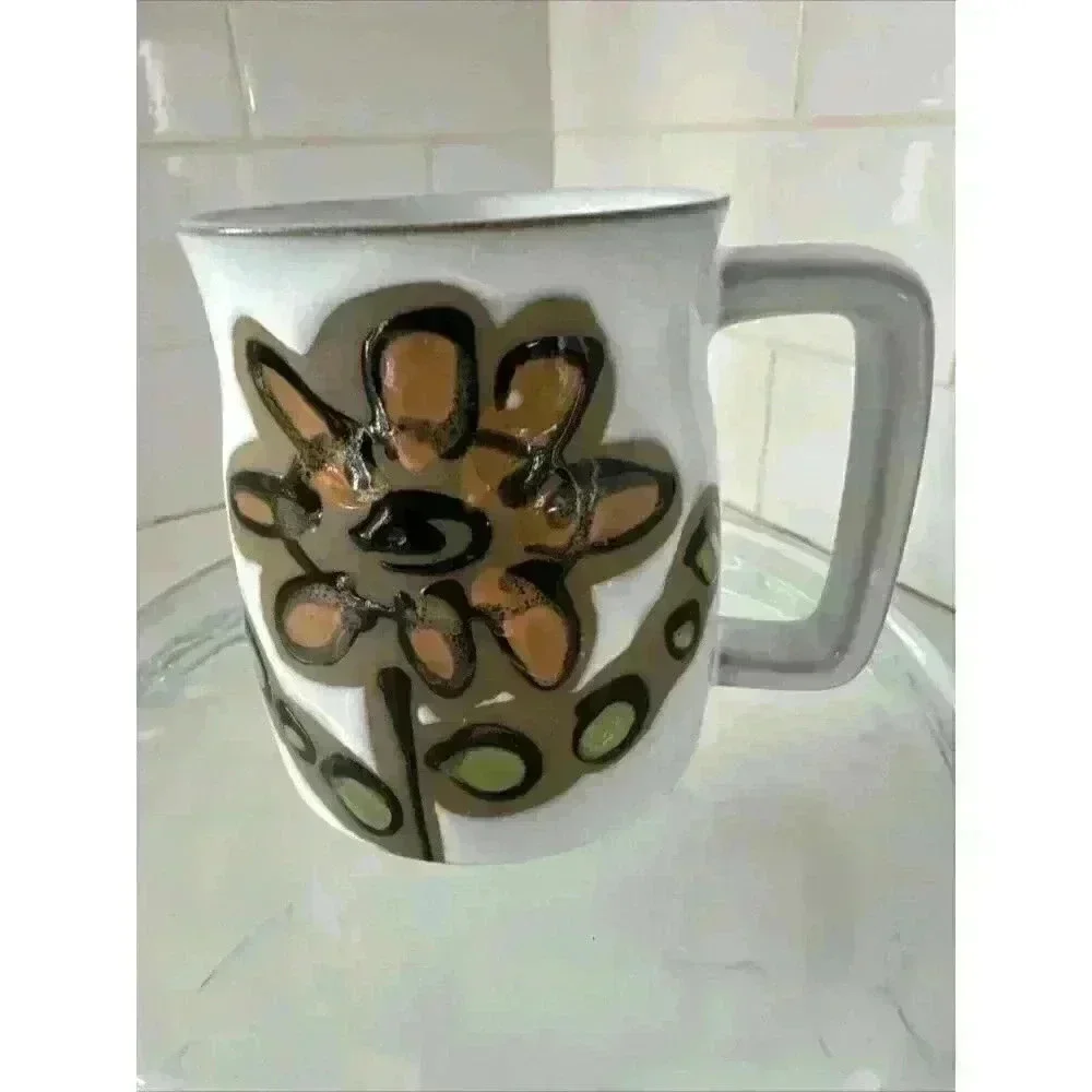 Vintage 1980s Owl Coffee Mug Cup 3.75 Inch Tall Ceramic